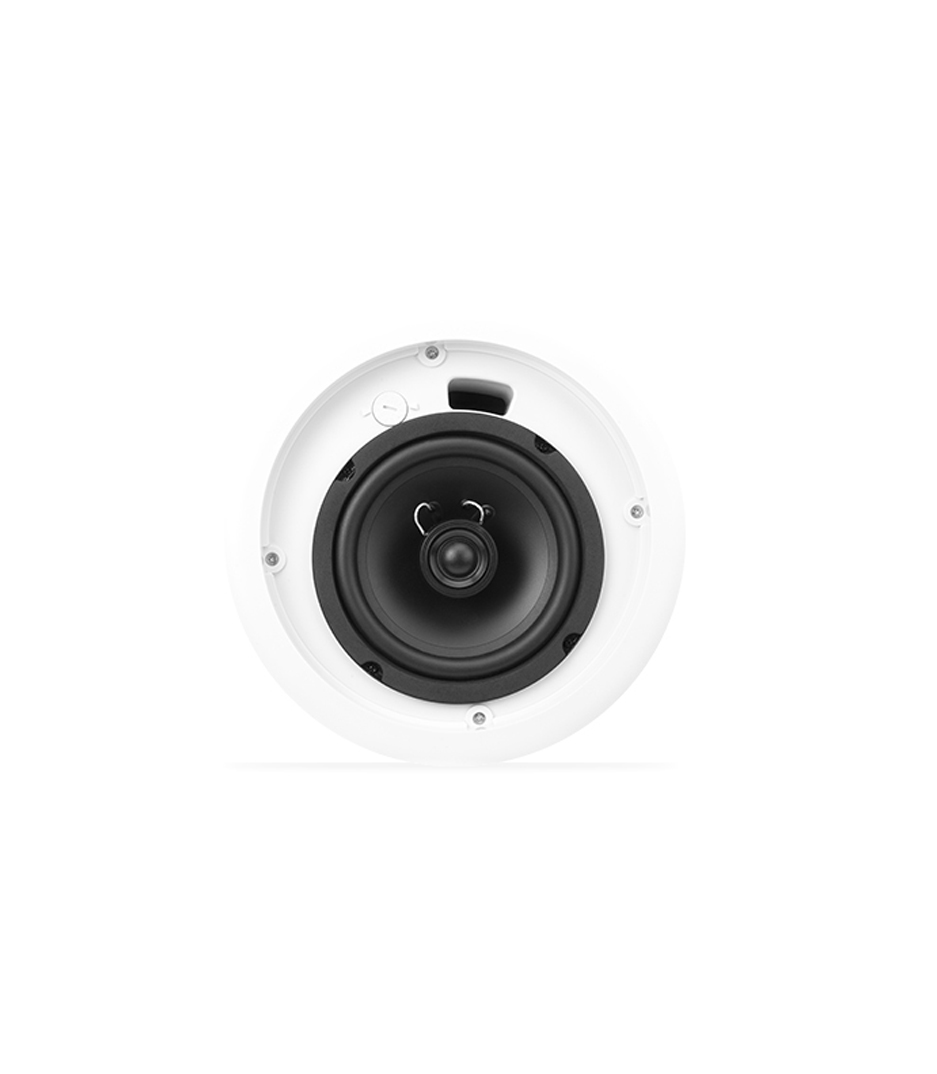 6.5 Twoway ceiling speaker 70100V transformer with 8 bypass 110 conical coverage includes Cring and rails for blind mount installation. Priced individually sold only in pairs.