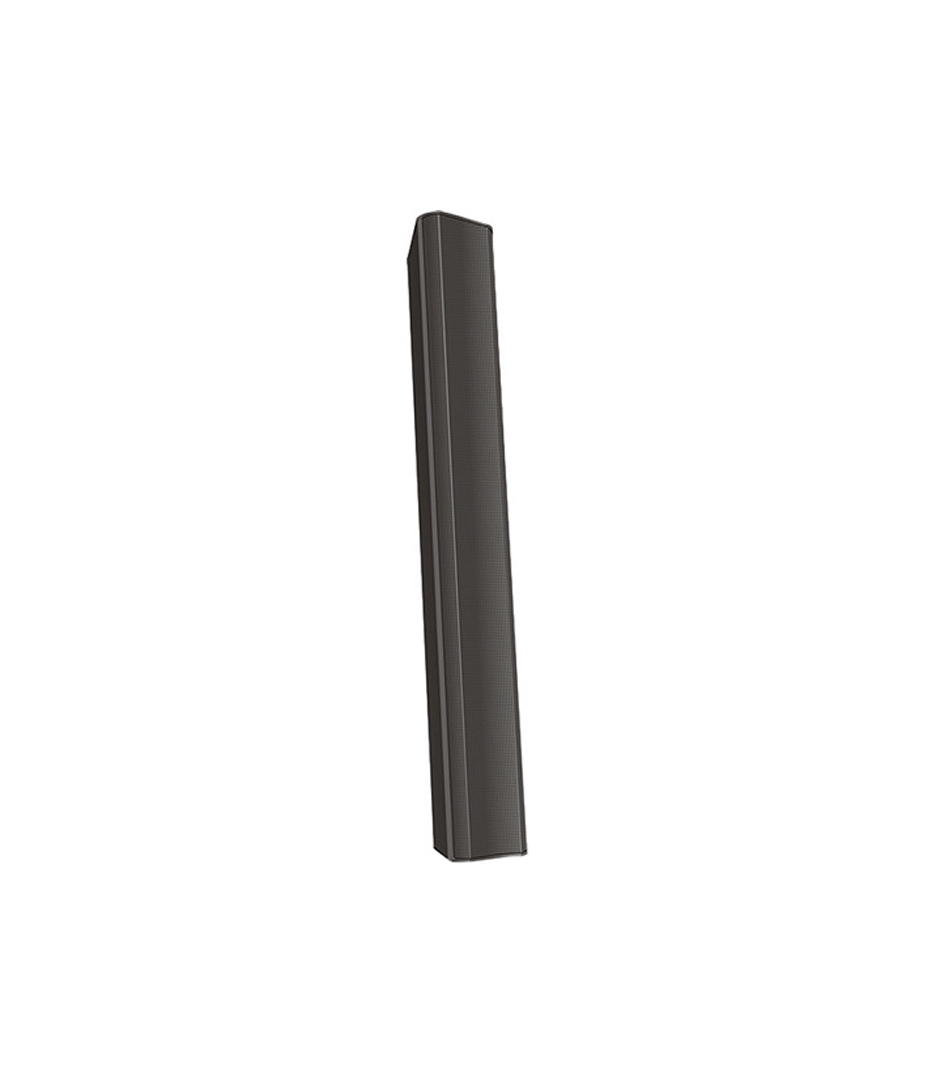 2.75 Fullrange x16 element column surface speaker 70100V transformer with 8 bypass 160 horizontal x selectable 1530 vertical coverage includes pantilt wall mount and input weather input cover. Color Black.