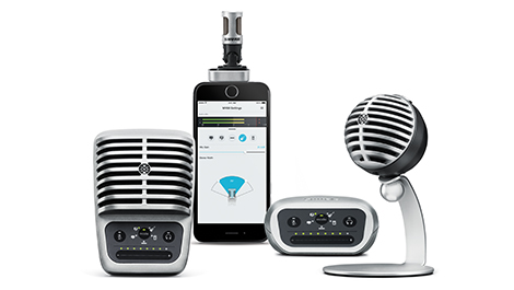 Shure unveils new MOTIV™ digital mics & iOS control app