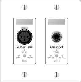 RAD18 – XLR Mic Input / 1/4″ Balanced Line Input