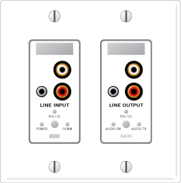 RAD6 – Mini & RCA Stereo Line Input / Stereo Line Output