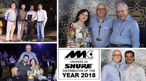 NMK Awarded as Shure’s Distributor of the Year 2018