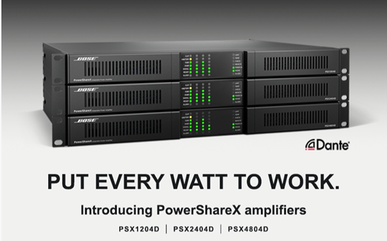 Bose Professional Launches New PowerShareX Amplifier Series