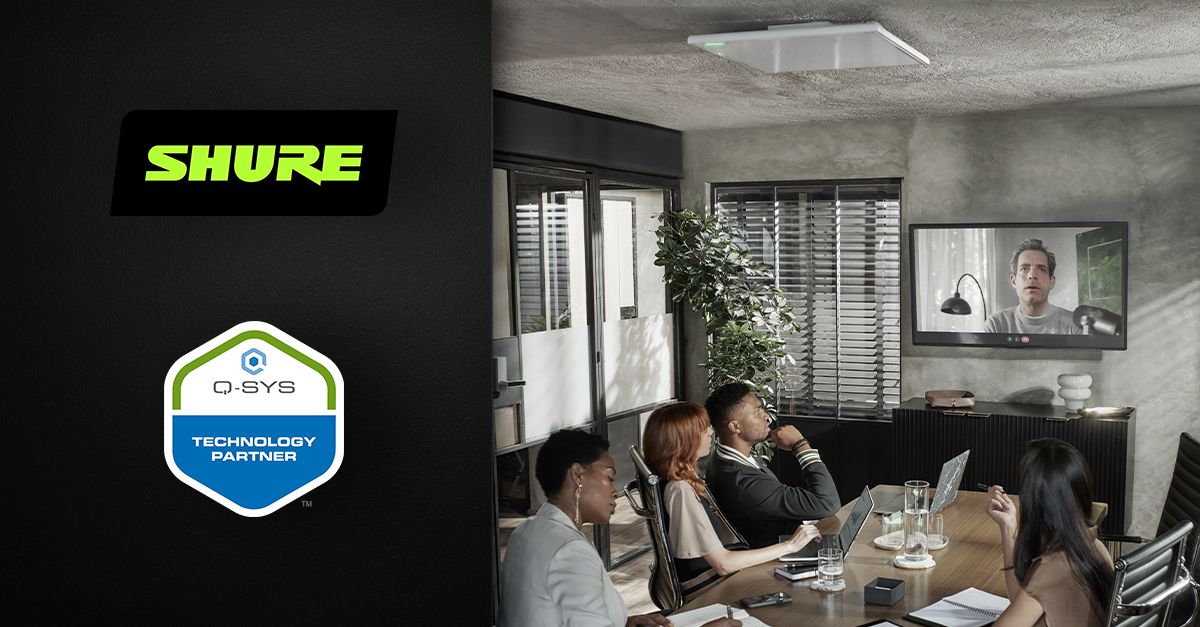 Shure Joins Q-SYS Technology Partner Program To Ensure Enhanced Network Integration And Efficiency